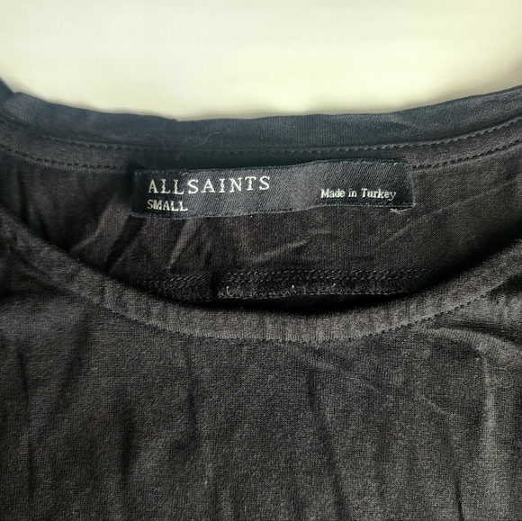All saints sleevless black top. Size small great everyday elevated basic - Picture 8 of 9
